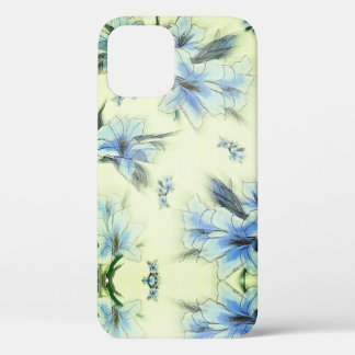 Coque de design floral bleu-coque iphone Mate