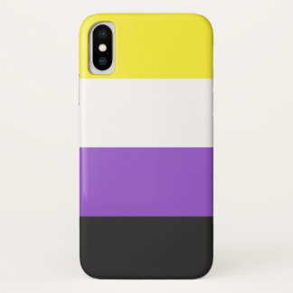 Coque de drapeau non binaire-Mate à peine il y a i