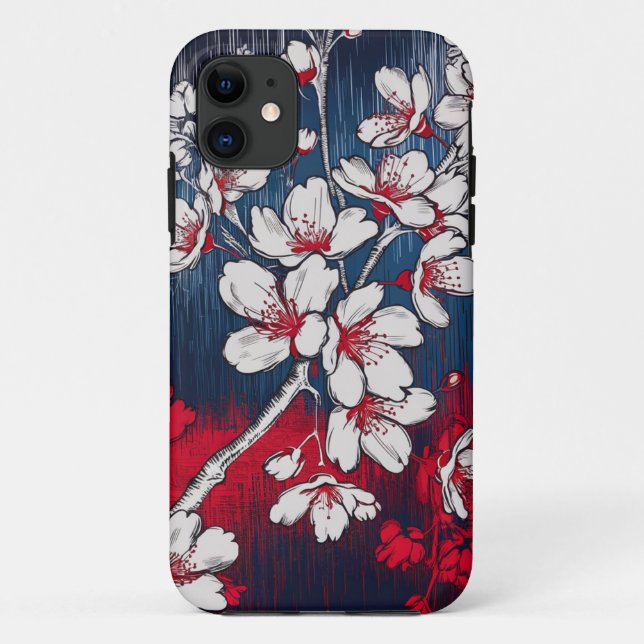Coque de fleurs de minuit (Dos)