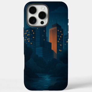 Coque de la ligne Skyline de la ville de nuit-coqu