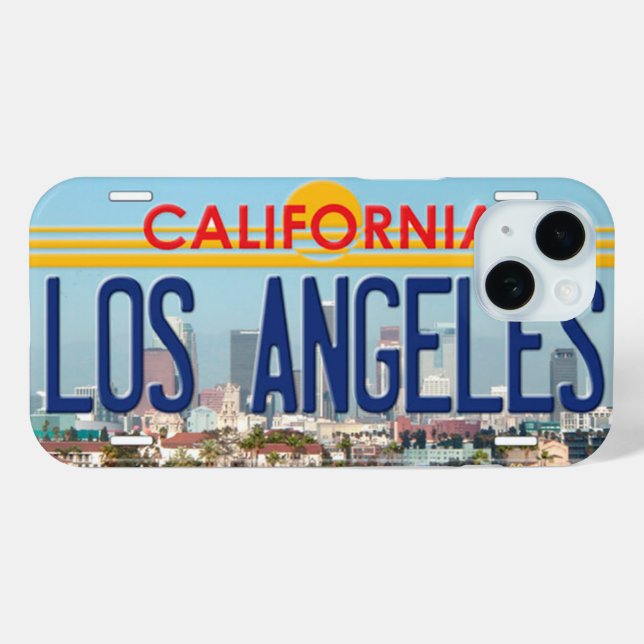 Coque de l'iPhone 15 de Los Angeles (Verso (horizontal))