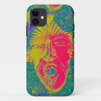 coque de masque de bouche ouverte