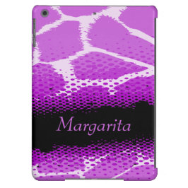 Coque de motif d'animal graphique noir violet