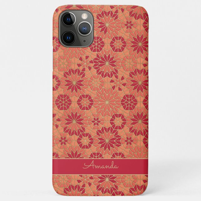 Coque de Motif rouge et orange-coque iphone de  (Dos)