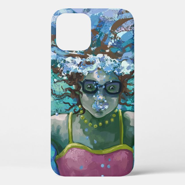 Coque de nage sous l'eau coque iphone d'un maté (Verso)