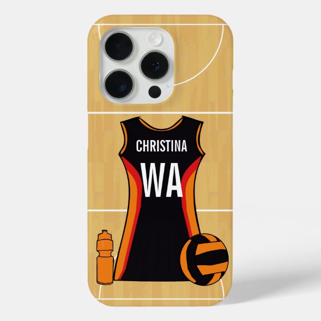Coque de périphérique netball personnalisé (Verso)