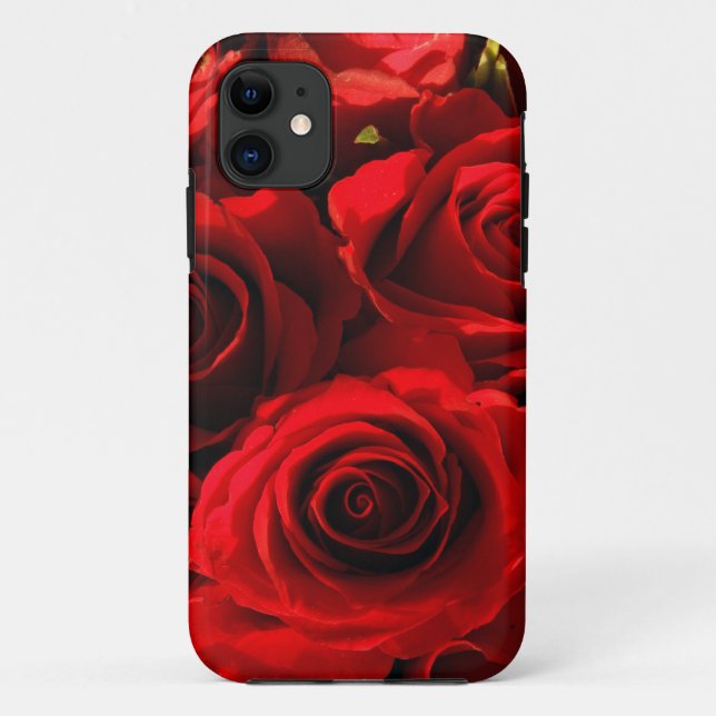 coque de rose rouge-coque iphone (Dos)