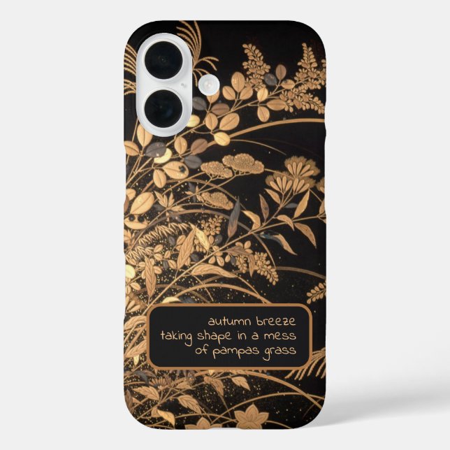 Coque de style japonais avec le haiku de Kigin (Verso)