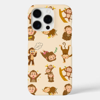 Coque de téléphone à motif de singe mignon – D