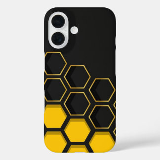 Coque de téléphone géométrique en nid d'abeille no