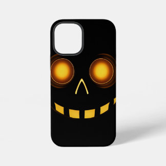 Coque de téléphone Iphone 12 mini crâne lumineux,