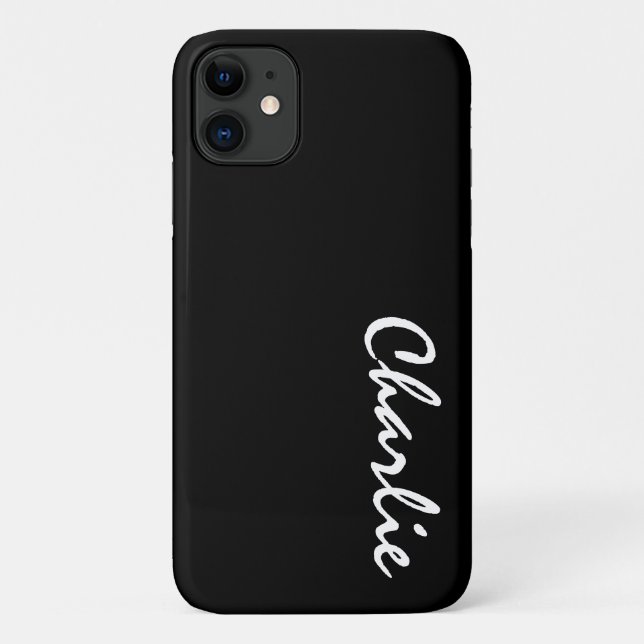 Coque d'iPhone 11 de nom personnalisé (Dos)