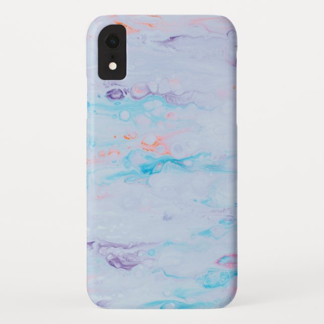 Coque en marbre à peine là Apple iPhone XR Coque (Dos)