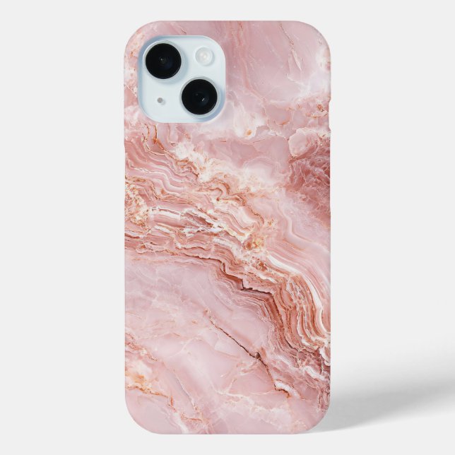 Coque en marbre rose vif avec voilure complexe (Verso)