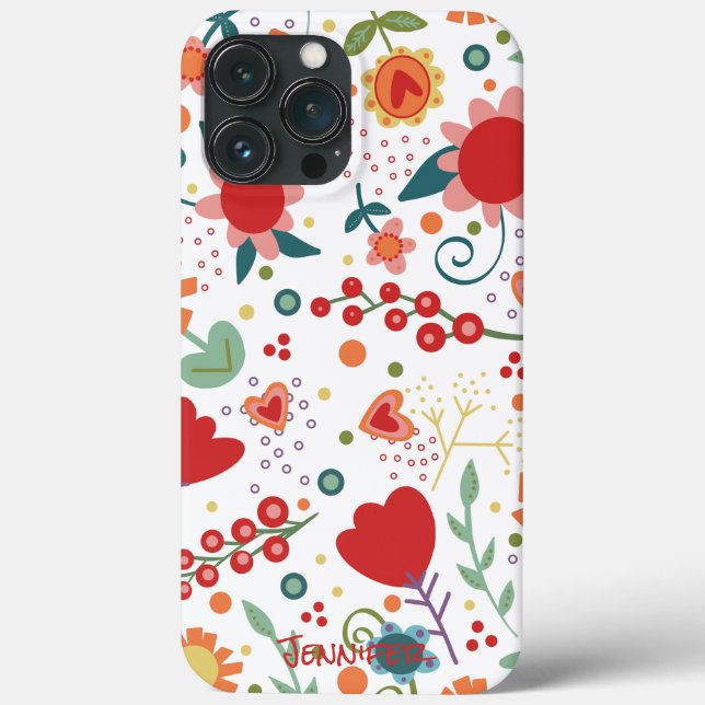 Coque floral en gros (Verso)