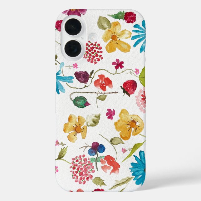 Coque Floral iPhone 16 (Verso)