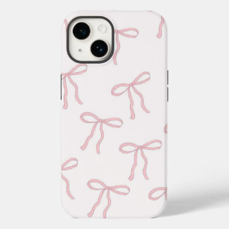 Coque girly rose petits nœuds de papillon