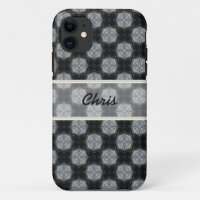 Coque gris noir Iphone personnalisé