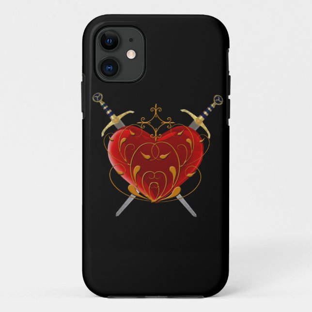 Coque Heart & Daggers iPhone 5G (Dos)