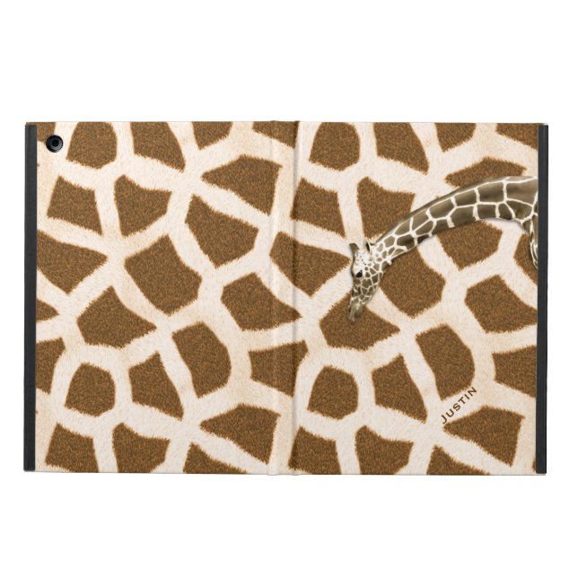 Coque iPad Air Boîtier d'air iPad Giraffe avec socle (Extérieur)