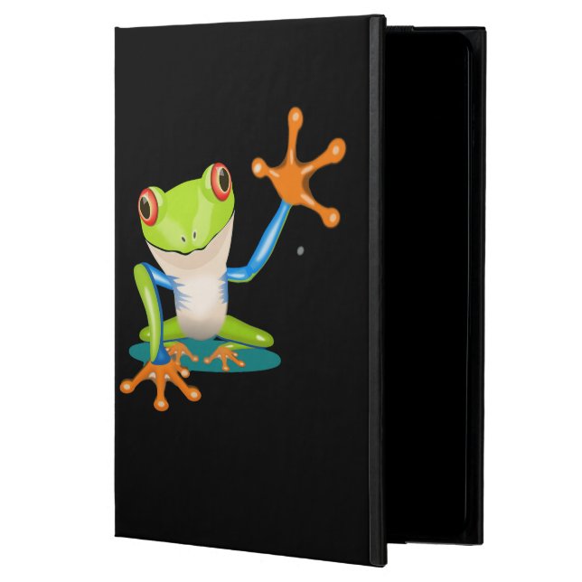 Coque iPad Air Caisse d'air d'iPad de grenouille (Devant)
