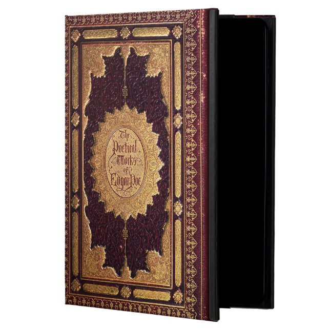Coque iPad Air Livre antique Edgar Allan Poe (Devant)