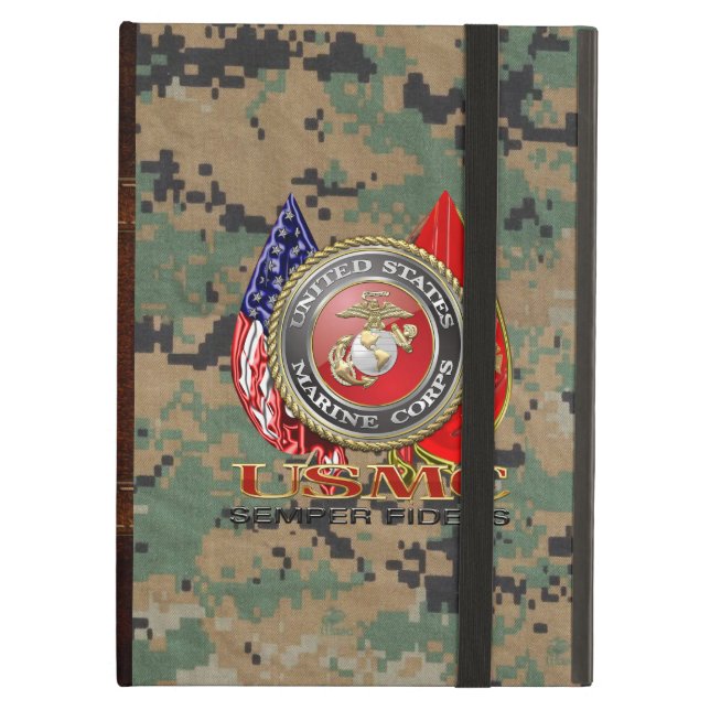 Coque iPad Air Usmc Semper fi [Edition spéciale] [3D] (Devant fermé)