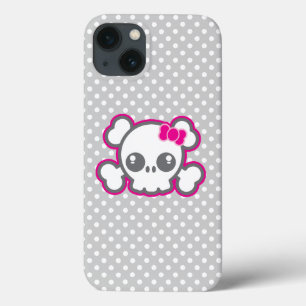 Coque ipad crâne rose Kawaii