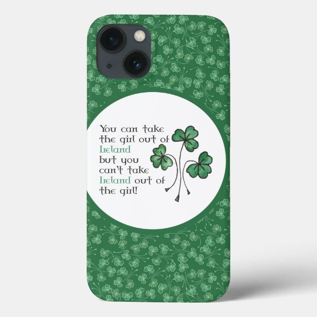 Coque ipad de devis de fille irlandaise Shamrock v (Verso)