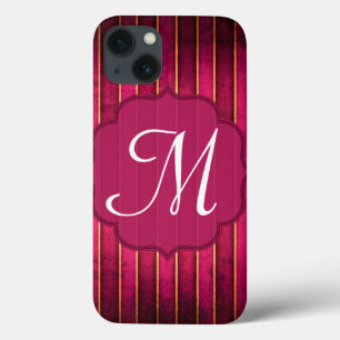 Coque ipad de monogramme moderne Grille d'or de fr