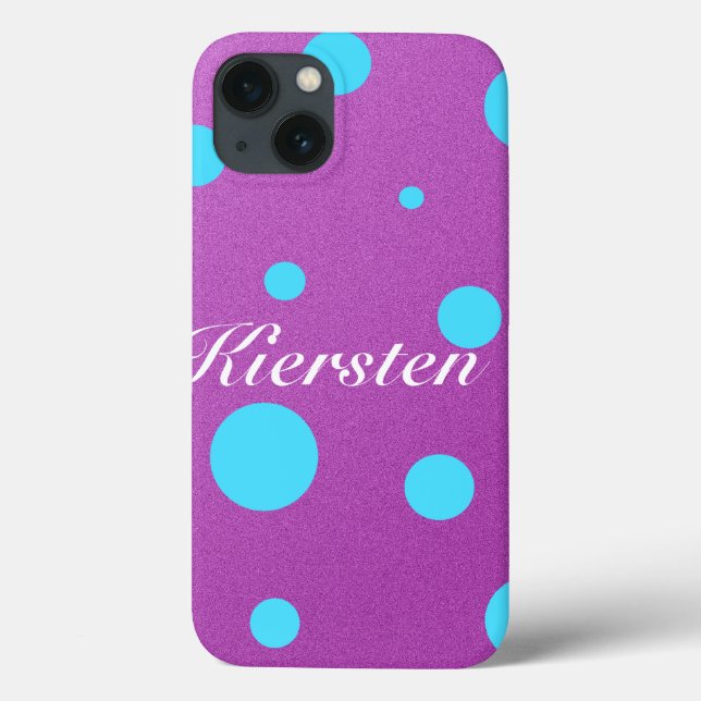 Coque ipad de point de la Polka Monogram (Verso)
