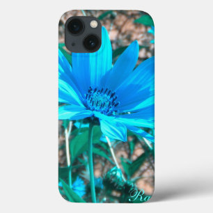 Coque ipad de tournesol bleu sauvage