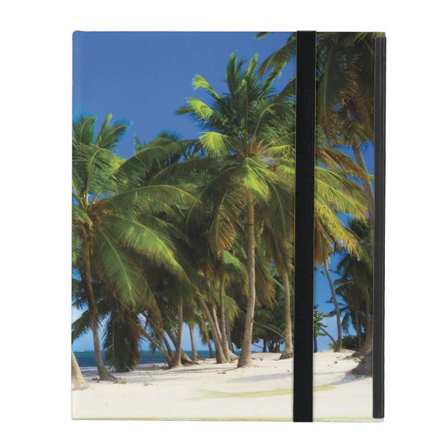 Coque iPad Exotic beach throw pillow (Devant fermé)