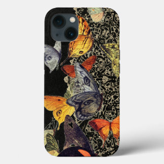 COQUE IPAD iPhone NOIR BUTTERFLIES ET LACE DESIGN
