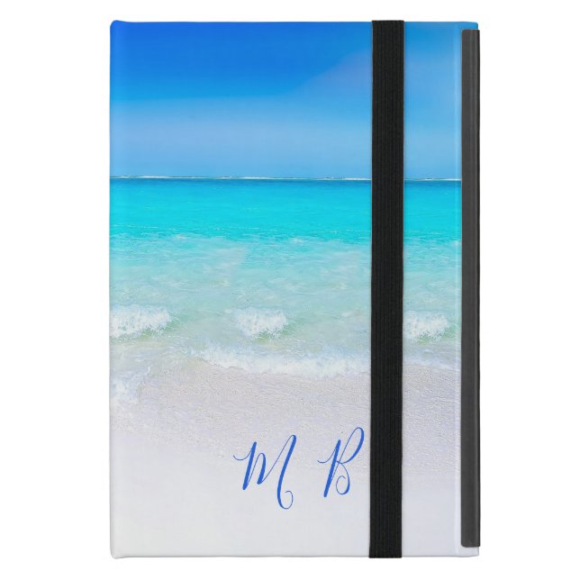 Coque iPad Mini Aqua Blue Ocean Sea Sky Vacances (Devant fermé)