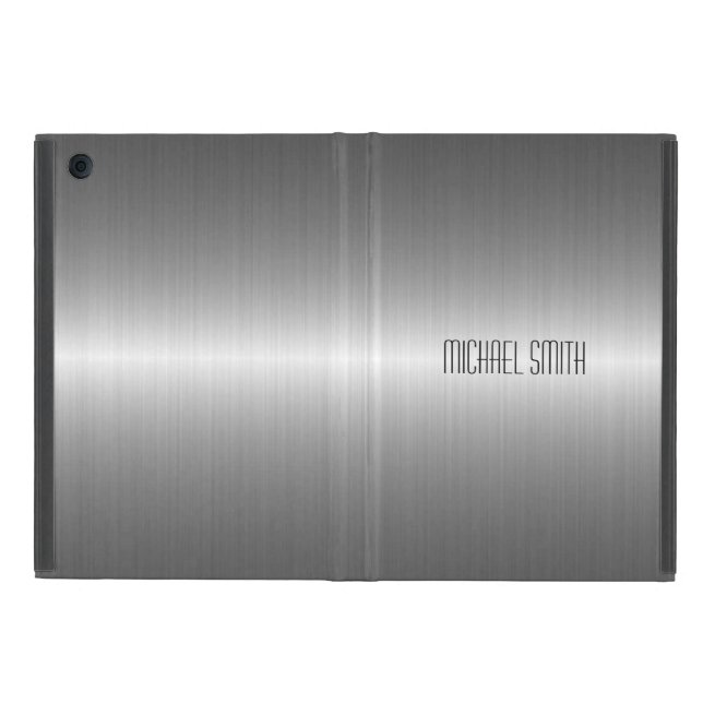 Coque iPad Mini Métal argenté d'acier inoxydable (Extérieur)