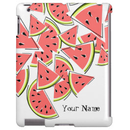 Coque ipad "Nom" de pastèque