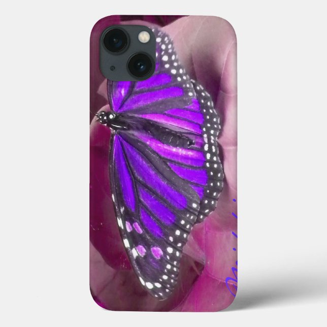 Coque ipad papillon Amethyst violet Monarch (Verso)
