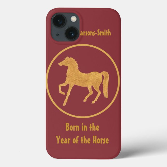 Coque ipad personnalisé : Motif de cheval à effet  (Verso)