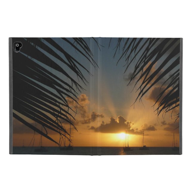Coque iPad Pro 9.7" Sunset Through Palm Fronds (Extérieur)