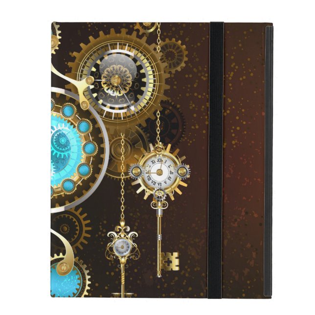 Coque iPad Steampunk Rusty Background (Devant fermé)