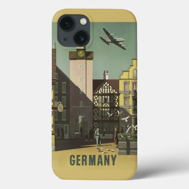 Coque ipad Vintage voyage ALLEMAGNE (Verso)