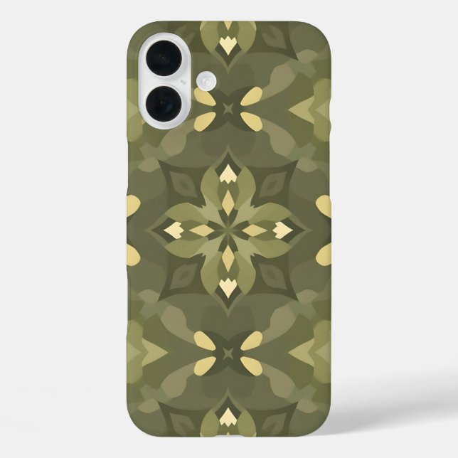 Coque iPhone16 Bliss géométrique - Motif sans cout (Verso)