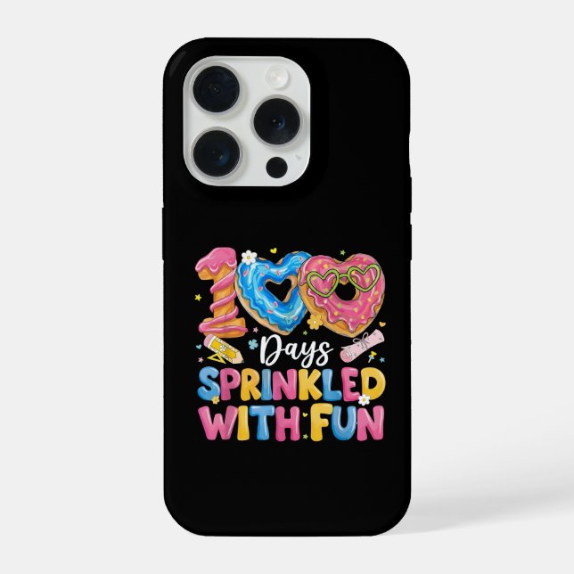 Coque iPhone 100 jours parsemés de plaisir Cute Donut (Verso)