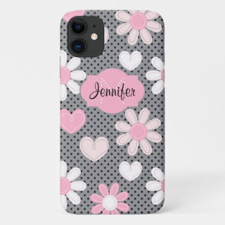 Coque iPhone 11| Daisées| Pois| Coeurs