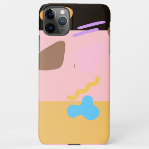 Coque iPhone 11Pro Max Chic moderne pinceau rose iPhone 11 Pro Max Coque