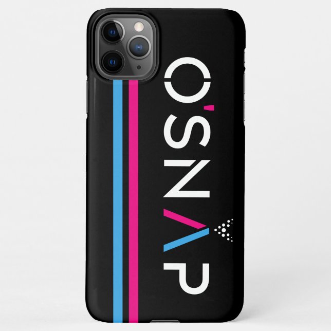 Coque iPhone 11Pro Max coque iphone noir O'Snap (Dos)