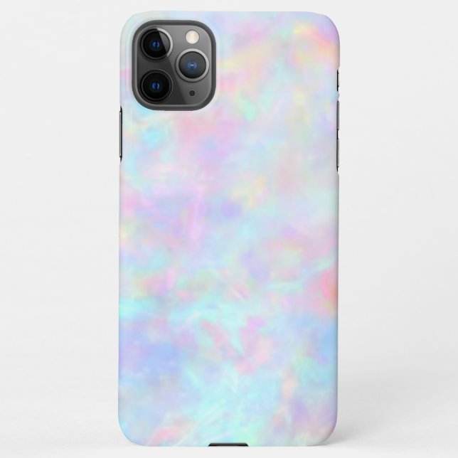 Coque iPhone 11Pro Max pastel opal coque iphone photo en pierre (Dos)