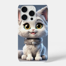 coque iPhone 15 Pro avec illustration de chat ador