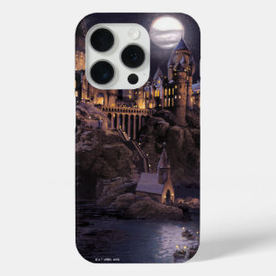 Coque iPhone 15 Pro Château Harry Potter   Grand lac à Hogwarts